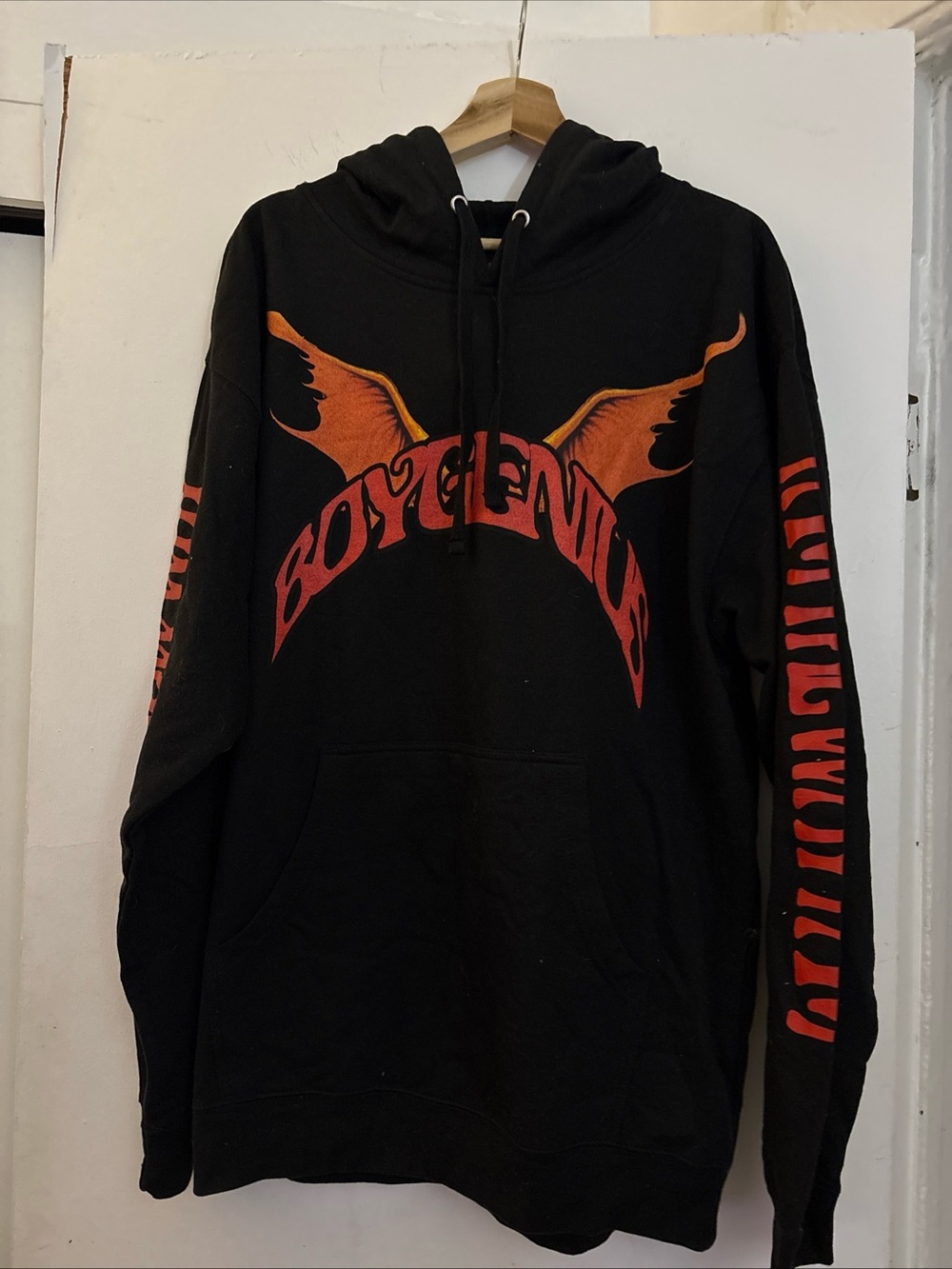 Boygenius Band Graphic Hoodie Sweatshirt Size Large Demon Tour Boygenius